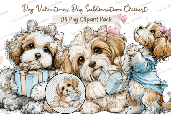 Download Dog Valentines Day Clipart,Whimsical Dog - Day Collection