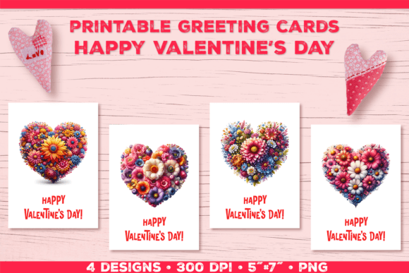 Download Floral Heart Valentine’s Day Card - Day Collection