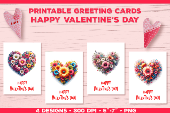 Download Floral Heart Valentine’s Day Card - Day Collection