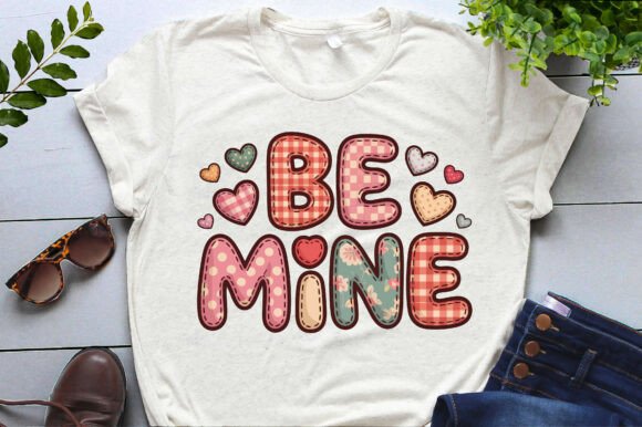 Download Be Mine Patchwork Valentine's Day Png - Day Collection
