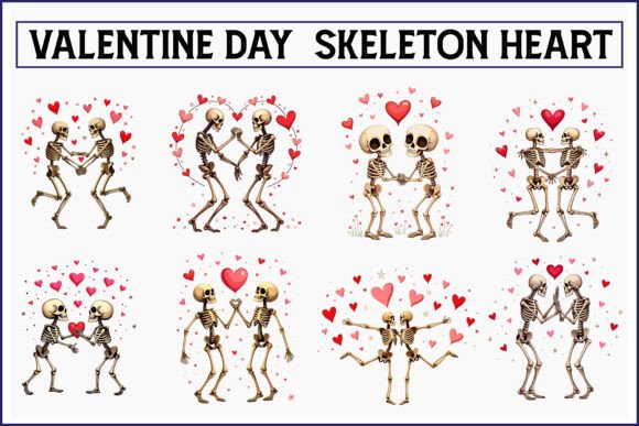 Download Valentine’s Day SVG Skeleton Heart - Day Collection