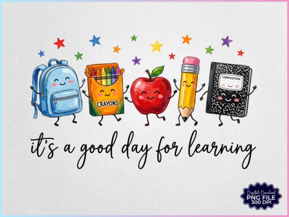 Download It's a Good Day for Learning PNG - Day Collection