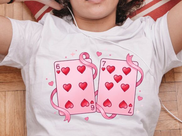 Download 6 7 Hearts Cards Valentine Day Tshirt Design - Day Collection