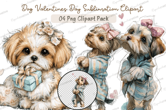 Download Dog Valentines Day Clipart,Whimsical Dog - Day Collection