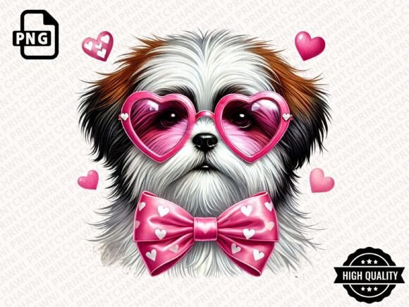 Download Valentine's Day Dog Coquette Clipart PNG - Day Collection