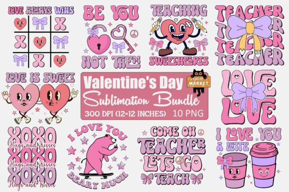 Download Retro Valentine's Day Design Bundle - Day Collection