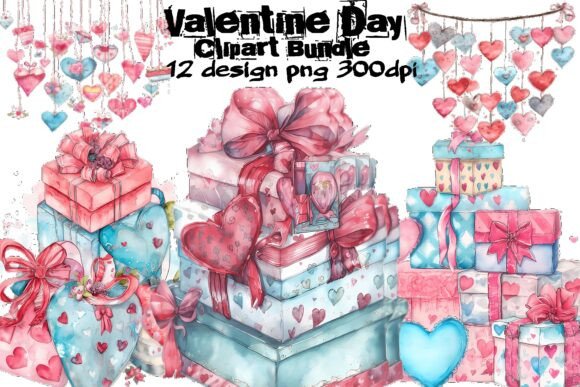 Download Valentine’s Day Gift Box Clipart Bundle - Day Collection