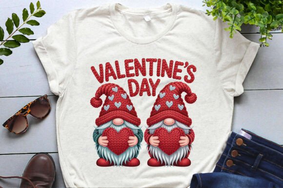 Download Faux Embroidery Valentine's Day Gnomes - Day Collection