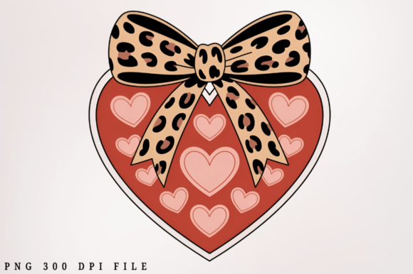 Download Leopard Valentines Day Heart PNG Design - Day Collection