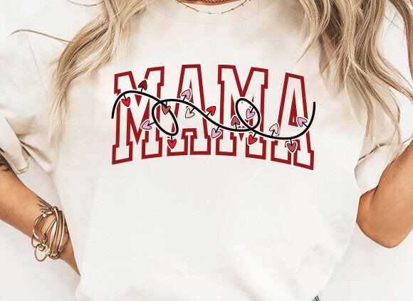 Download Mama Valentine Lights SVG PNG, Vday Svg - Day Collection