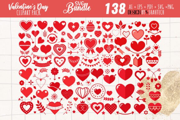 Download Valentine's Day Vector Clipart Pack - Day Collection