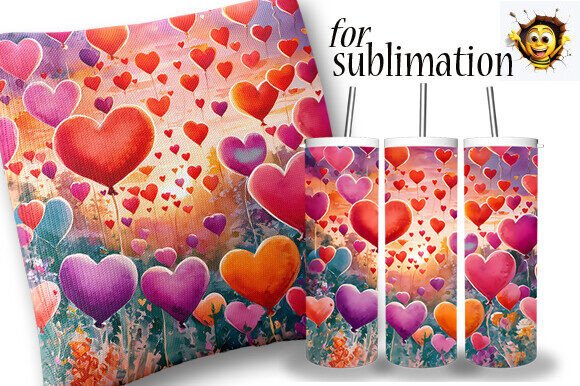 Download Heart Sublimation Valentine's Day Design - Day Collection