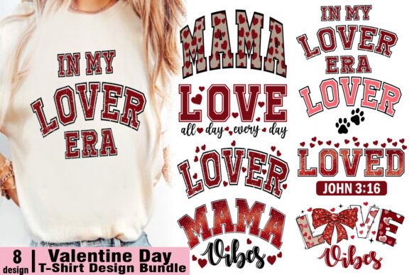 Download 8 Valentine Day T-Shirt Design Bundle - Day Collection