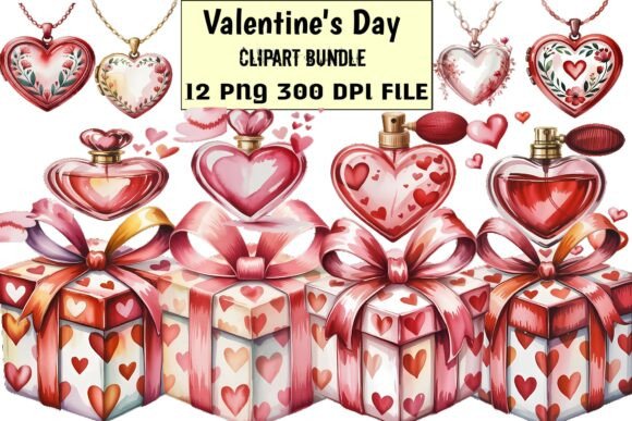Download Valentine’s Day Heart &amp; Gift Clipart Bun - Day Collection