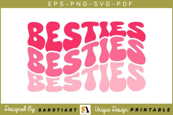 Download Besties Groovy Valentine's Day Design - Day Collection