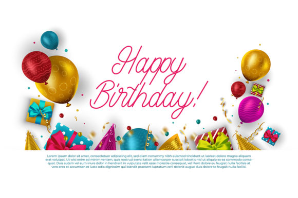 Download Happy Birthday Text Vector Greeting Card - Day Collection