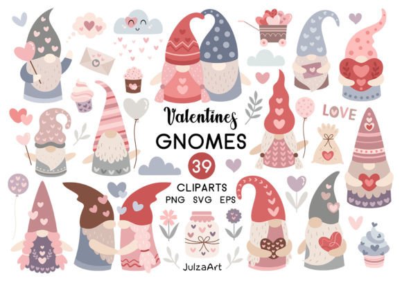 Download Valentine Gnome Clipart, Valentines Day - Day Collection