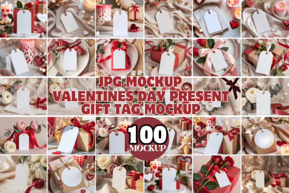 Download Valentines Day Present Gift Tag Mockup - Day Collection