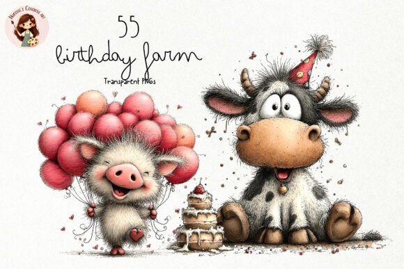 Download Whimsical Birthday Farm PNG Clipart - Day Collection