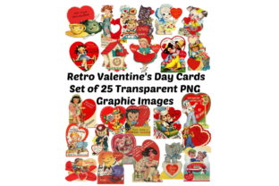 Download 25 Vintage Retro Valentine's Day Cards - Day Collection
