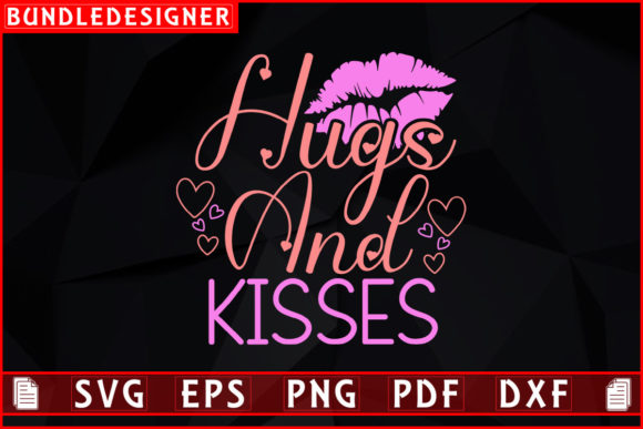 Download Hugs and Kisses-Kiss Day Svg Design - Day Collection