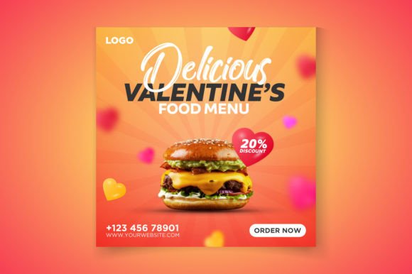 Download Valentine's Day Restaurant Food Banner - Day Collection