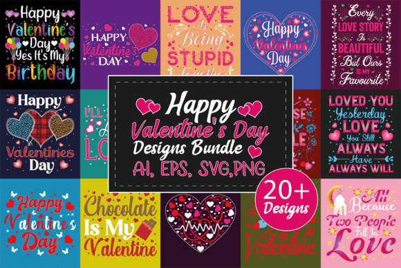 Download Happy Valentine's Day Designs Bundle - Day Collection