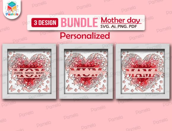 Download Mother’s Day Shadow Box SVG Bundle - Day Collection