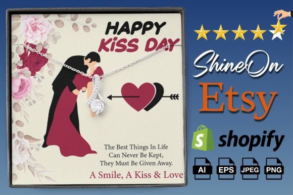 Download Kiss Day Message Card Design ShineOn - Day Collection