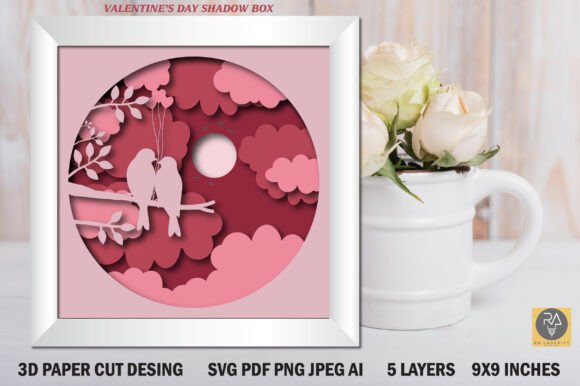 Download Valentine's Day Paper Cut Shadow Box - Day Collection